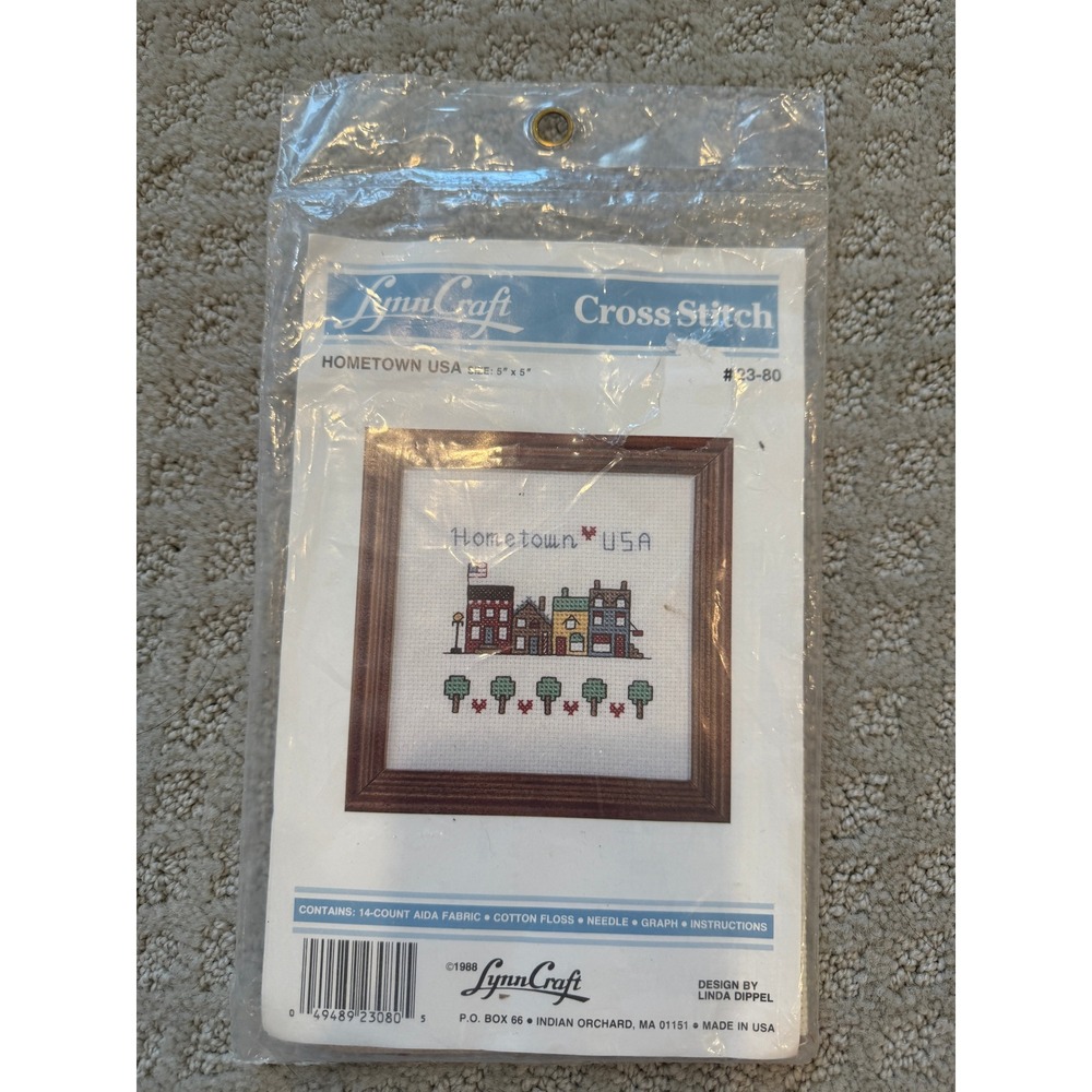 Sealed Lynn Craft Cross Stich Home‎ Town USA 5 x 5